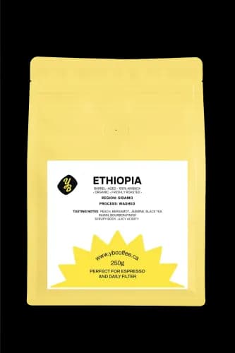 Ethiopia Sidamo — Bourbon Barrel-Aged — 250 g